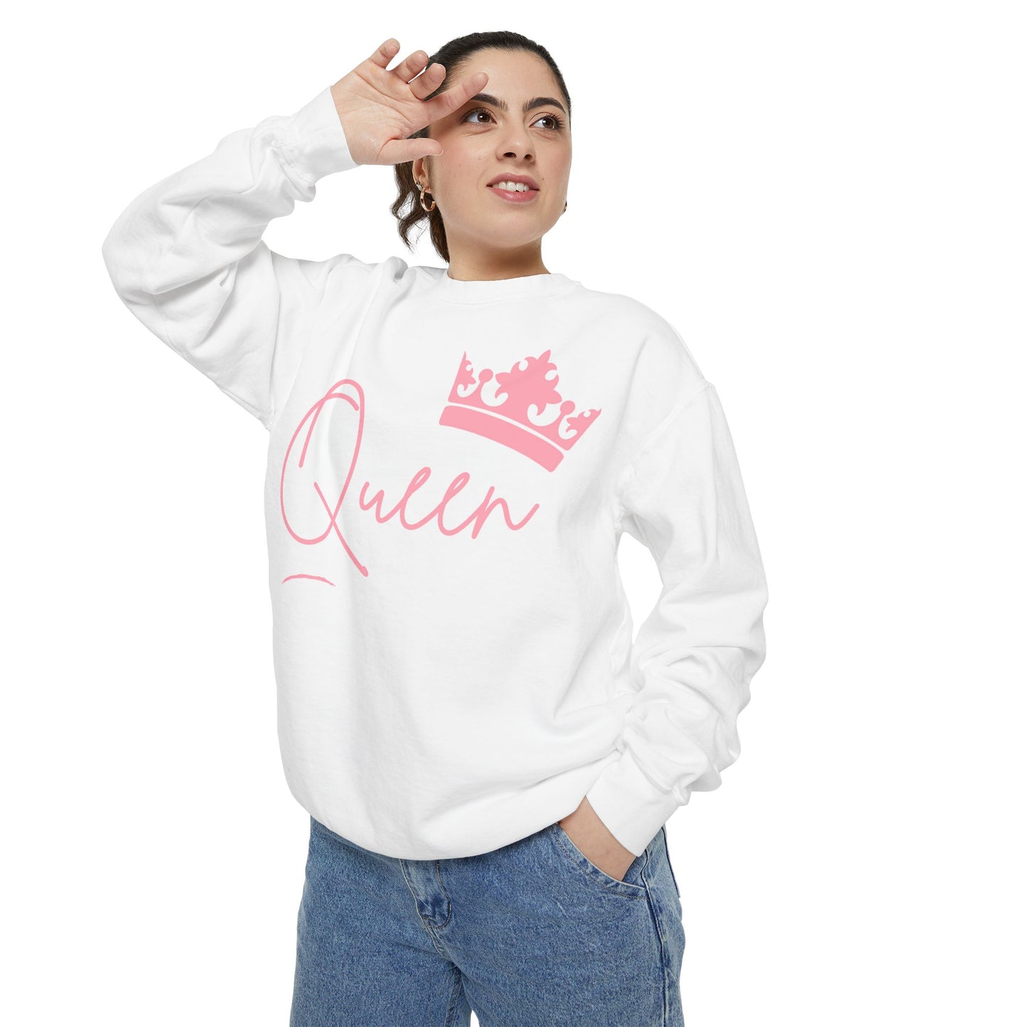 Queen With Her Crown-  Garment-Dyed Sweatshirt