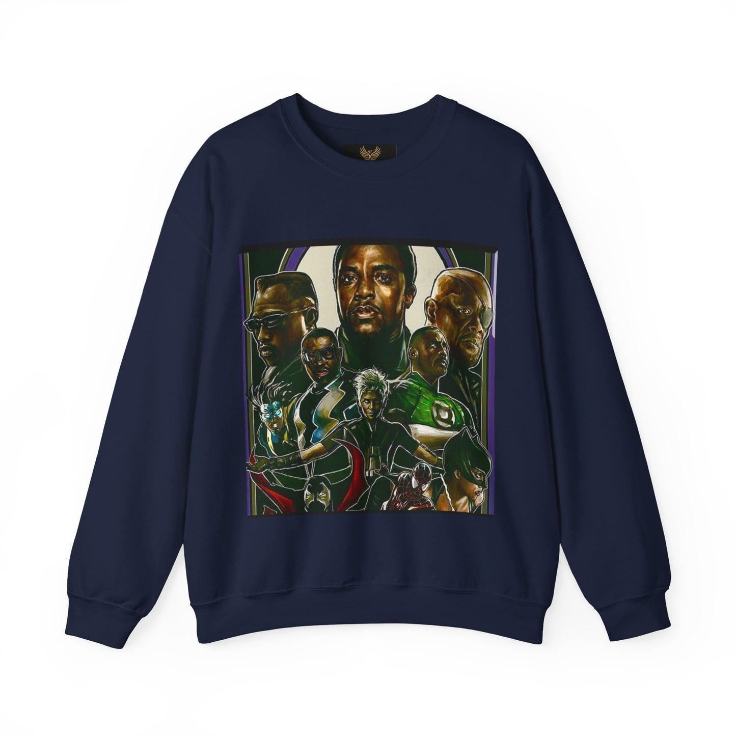 Black Super Hero's - Heavy Blend™ Crewneck Sweatshirt