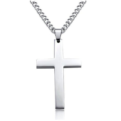 Minimalist Cross Pendant Chain Necklace