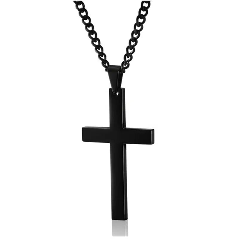 Minimalist Cross Pendant Chain Necklace