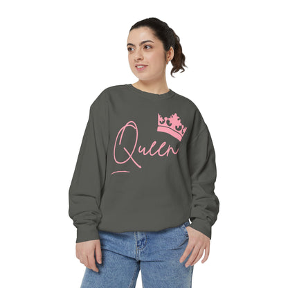 Queen With Her Crown-  Garment-Dyed Sweatshirt