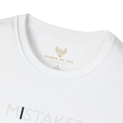 Mistakes Unisex Softstyle T-Shirt, Casual Wear, Inspirational Tee, Gift for Friends, Everyday Comfort