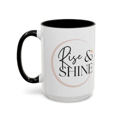 Rise and Shine Accent Coffee Mug For Coffee Lovers, 11oz