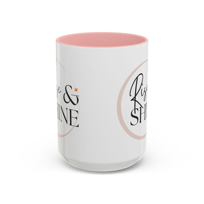 Rise and Shine Accent Coffee Mug For Coffee Lovers, 11oz