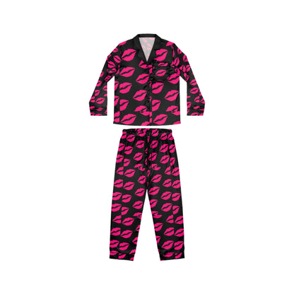 Lovely Kisses - Women's Satin Pajamas