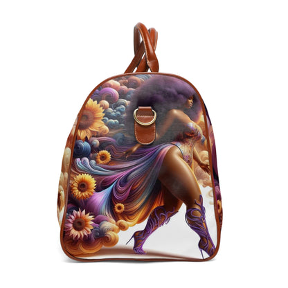 Melanated Flowers - Waterproof Travel Bag