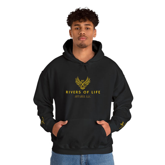 Rivers of Life Unisex Hoodie - Cozy Sweatshirt for Nature Lovers, Artistic Gift, Fall Wardrobe Staple, Spiritual Clothing, Warm Layer