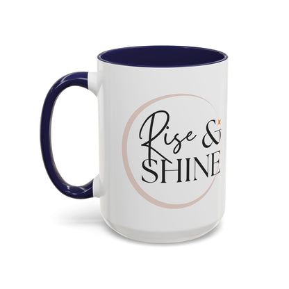 Rise and Shine Accent Coffee Mug For Coffee Lovers, 11oz