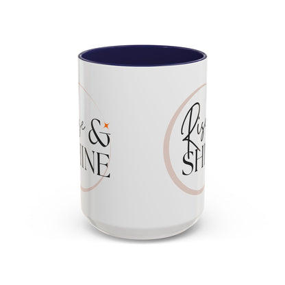 Rise and Shine Accent Coffee Mug For Coffee Lovers, 11oz