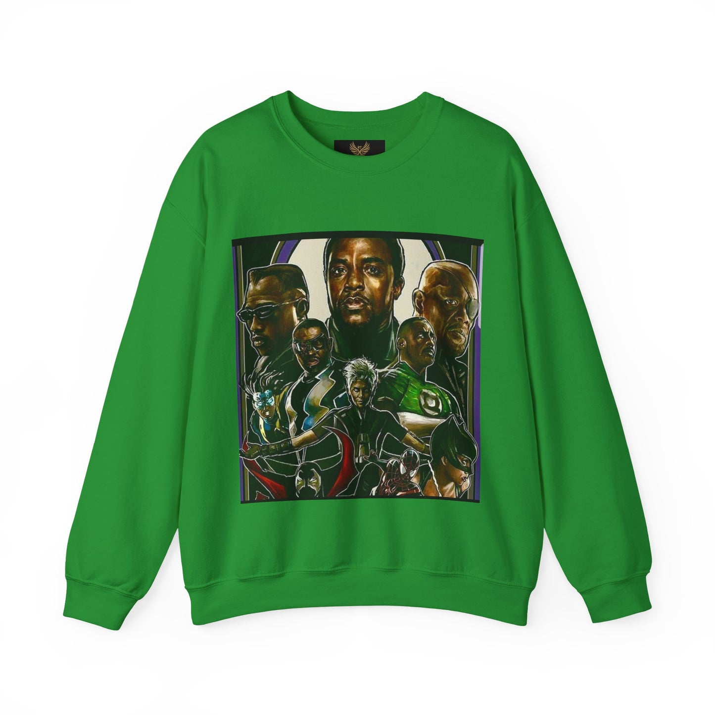 Black Super Hero's - Heavy Blend™ Crewneck Sweatshirt