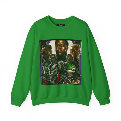 Black Super Hero's - Heavy Blend™ Crewneck Sweatshirt