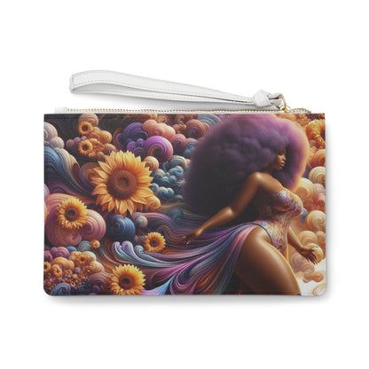 Melenated Flowers - Clutch Bag
