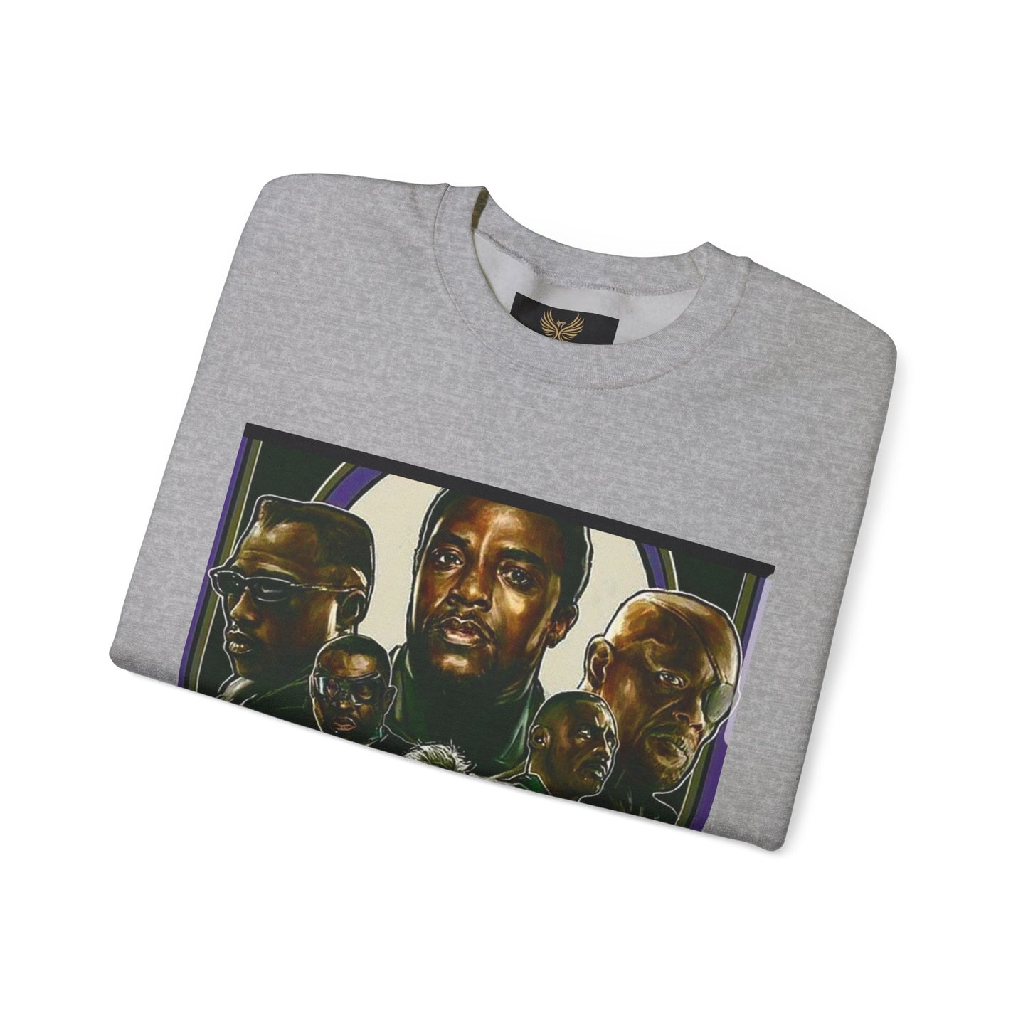 Black Super Hero's - Heavy Blend™ Crewneck Sweatshirt