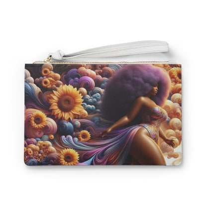 Melenated Flowers - Clutch Bag