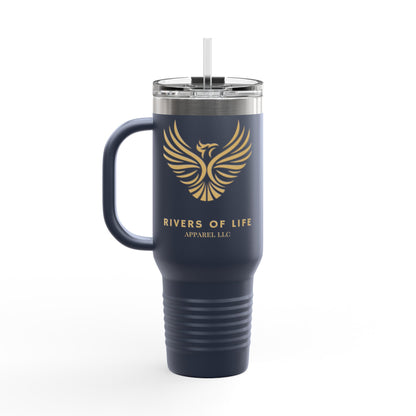 Rivers of Life Gold Phoenix Logo—40oz Insulated Travel Mug
