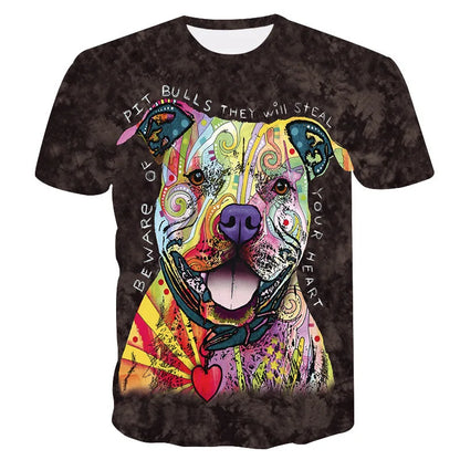 ELECTRIC LION - Men's Quick Dry 3D Printed Short Sleeve Fitness Running T-Shirt
