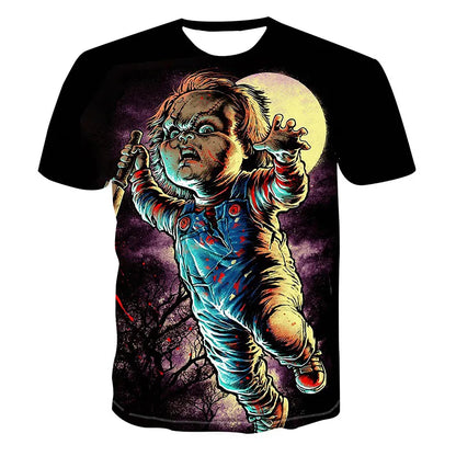 ELECTRIC LION - Men's Quick Dry 3D Printed Short Sleeve Fitness Running T-Shirt