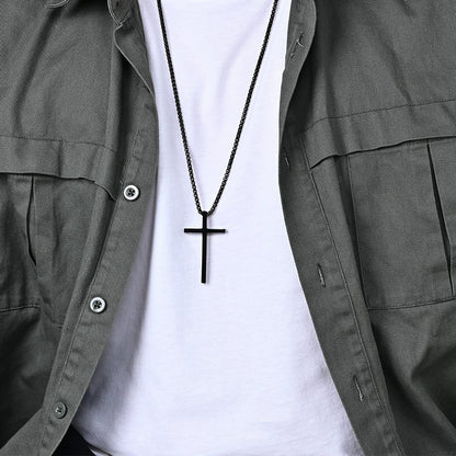Titanium Steel "CROSS" Pendant Necklace