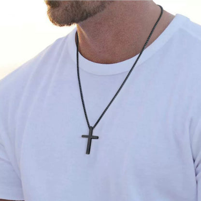 Titanium Steel "CROSS" Pendant Necklace
