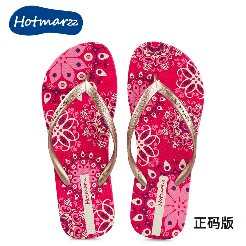 Internet Celebrity Ins Trendy Splint Seaside Large-Size Flip-Flops