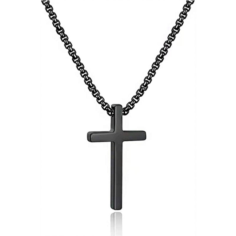 Titanium Steel "CROSS" Pendant Necklace