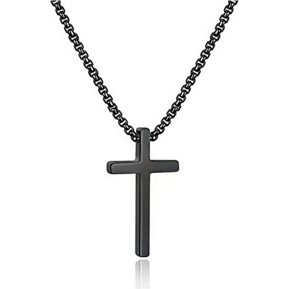 Titanium Steel "CROSS" Pendant Necklace