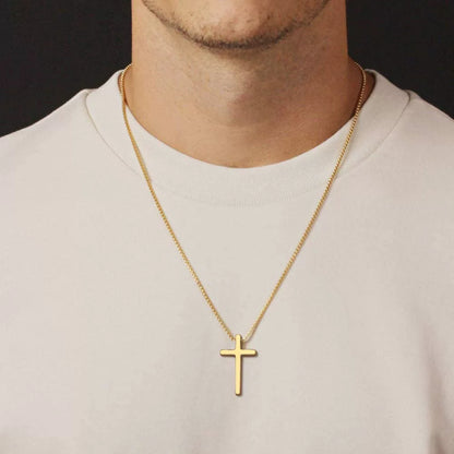 Titanium Steel "CROSS" Pendant Necklace