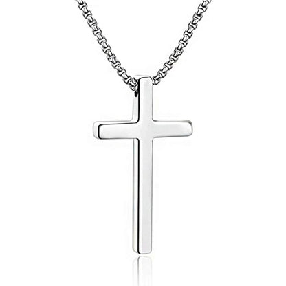 Titanium Steel "CROSS" Pendant Necklace