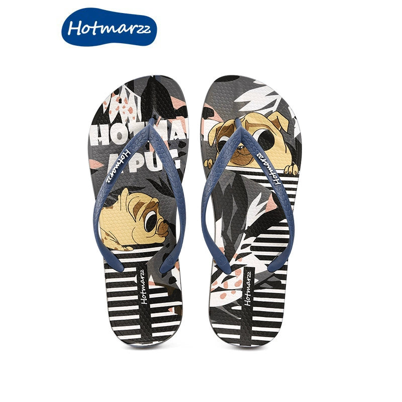 Summer Couple Stylish Beach Seaside Splint Flip-Flops
