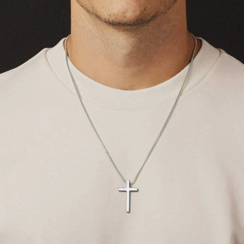 Titanium Steel "CROSS" Pendant Necklace