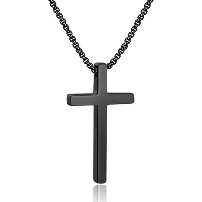 Titanium Steel "CROSS" Pendant Necklace