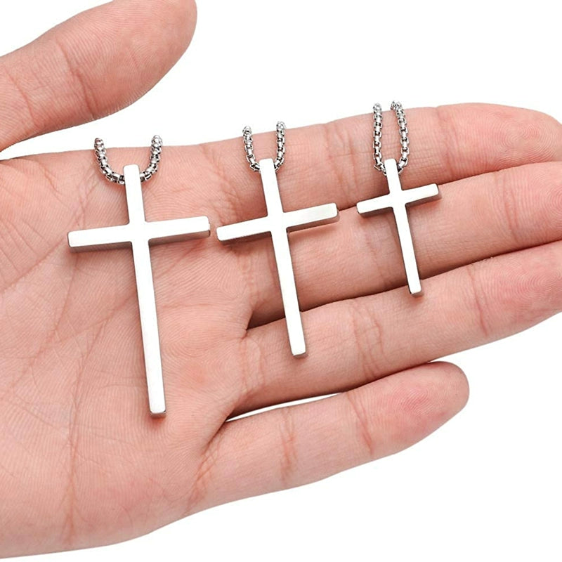Titanium Steel "CROSS" Pendant Necklace