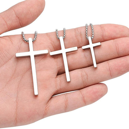 Titanium Steel "CROSS" Pendant Necklace