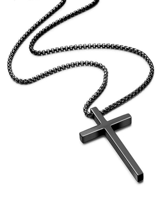 Titanium Steel "CROSS" Pendant Necklace