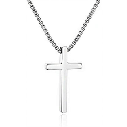 Titanium Steel "CROSS" Pendant Necklace