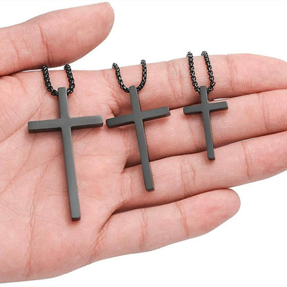 Titanium Steel "CROSS" Pendant Necklace
