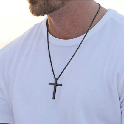 Titanium Steel "CROSS" Pendant Necklace