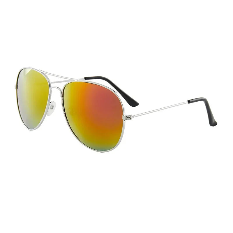 Men Women Trendy Pilot Sunglasses Vintage UV400 Protection Shades Eyewear Travel Eyewear Riding Hiking Sun Glasses Gafas De Sol