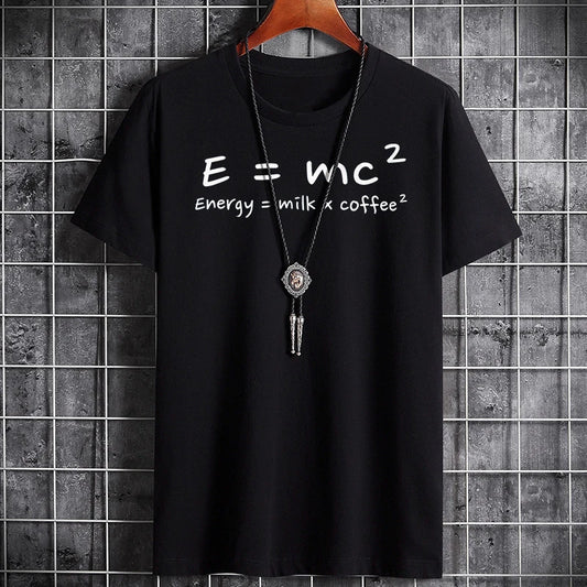 E=MC2 - (Energy = Milk x Coffee Squared) - Custom Design Unisex T-Shirt