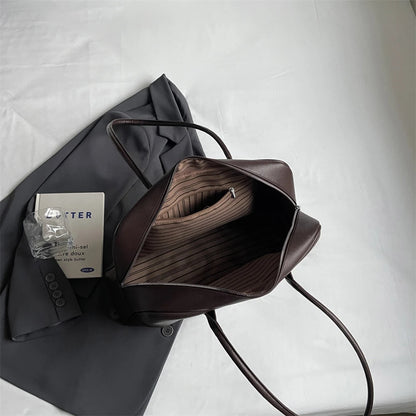 MOODS Oversized Leather Shoulder Bag For Women