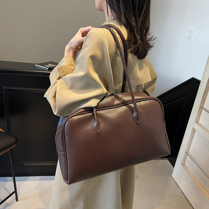 MOODS Oversized Leather Shoulder Bag For Women