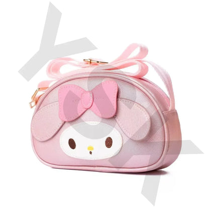 MINISO Kawali Hellokitty Melody Onpompurin Kitty Kuromi Cinnamorol Anime Fashion Backpack Beauty Travel School Bag Girls Toys