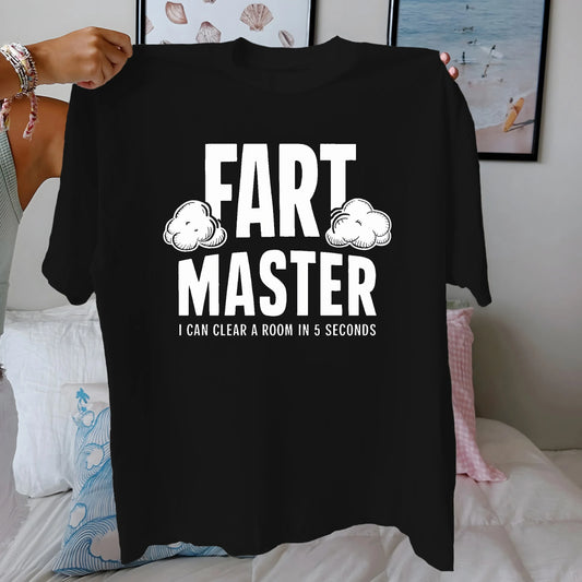 FART MASTER Women's pure cotton comfortable T-shirt