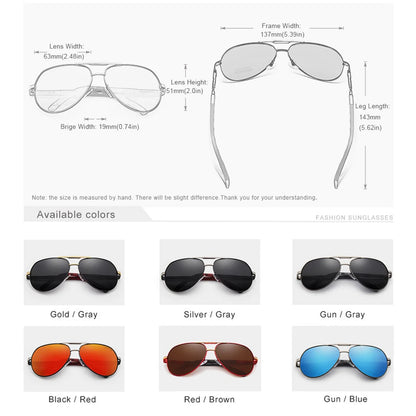 CLLOIO Men Classic Aluminum Polarized Sunglasses Women Driving Glasses Pilot Sun Glasses Brand Designer Male Vintage Sunglasses