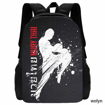 Judo Design Backpack Taekwondo Print Backpack for Child,School Bags for Boy Girls with Karates Print Design Fashion Shoulder Bag