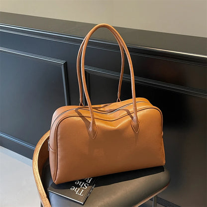 MOODS Oversized Leather Shoulder Bag For Women