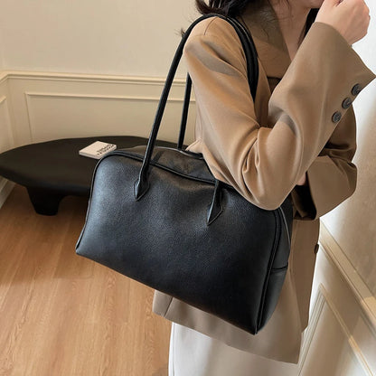 MOODS Oversized Leather Shoulder Bag For Women