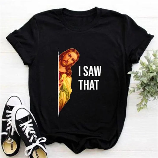 2024 Jesus Is King Letter Print Women T-shirt Christian Faith Hope Love Harajuku T Shirts Religion O-neck Tops Tees Streetwears