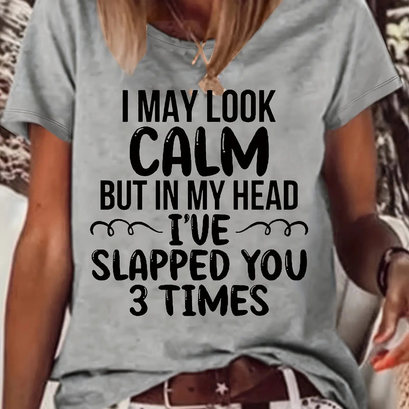 Letter Print T-shirt, Casual Crew Neck Short Sleeve Summer T-shirt, Women's Clothing