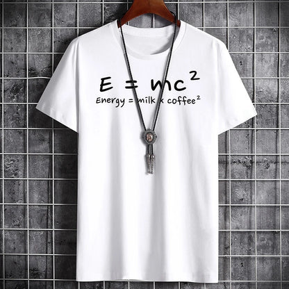 E=MC2 - (Energy = Milk x Coffee Squared) - Custom Design Unisex T-Shirt